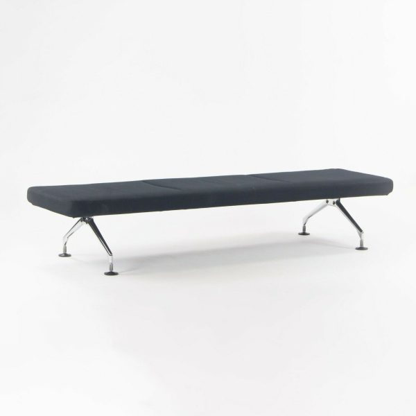 1989 Antonio Citterio for Vitra Area Montage Daybed Bench Sofa w  Black Fabric For Sale