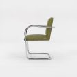 2007 Tubular Brno Armchair, Model 245A by Mies van der Rohe for Knoll in Green Fabric 4x Available Online Sale