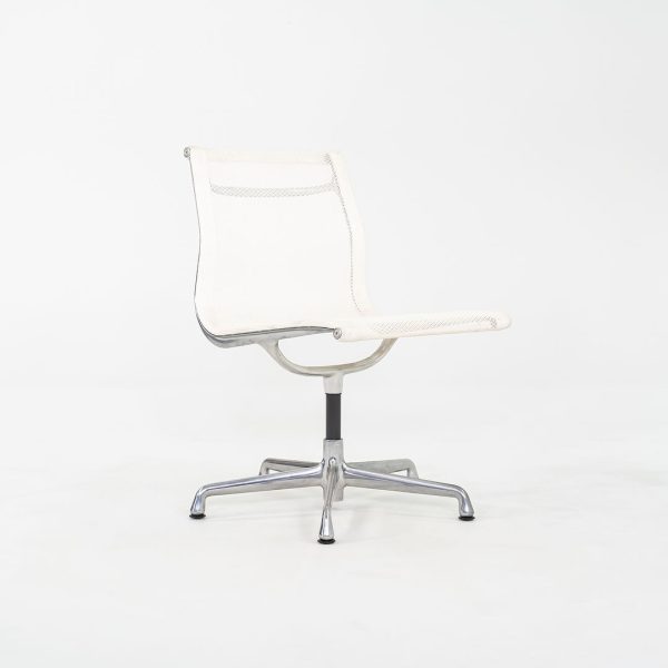 2003 Herman Miller Eames Aluminum Group Side Chair with Antler Base in White Mesh 4x Available Fashion