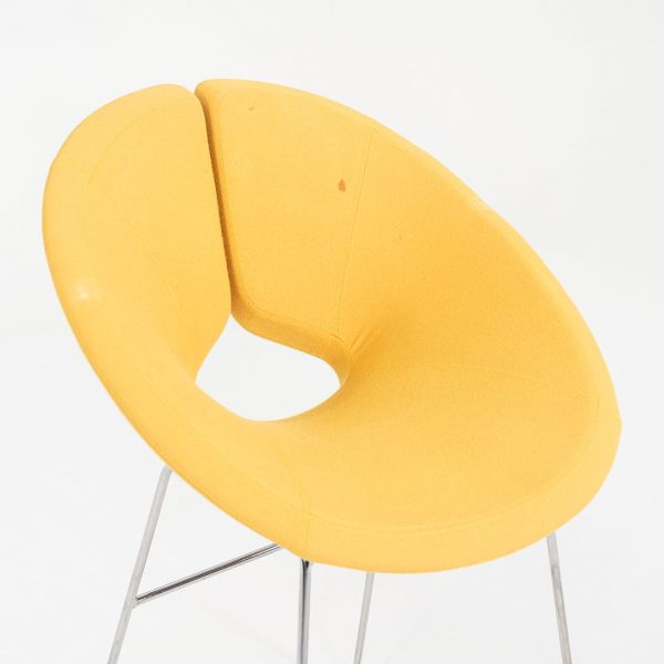 2005 Patrick Norguet for Artifort Apollo Counter Stool in Yellow Fabric 6x Available For Cheap