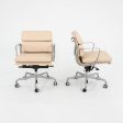 2010s Herman Miller Eames Soft Pad Management Desk Chair in Cream Leather 1x Available Online Hot Sale