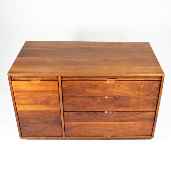 1979 Walnut Credenza Cabinet by Arden Riddle, Studio Craft Furniture Maker Hot on Sale