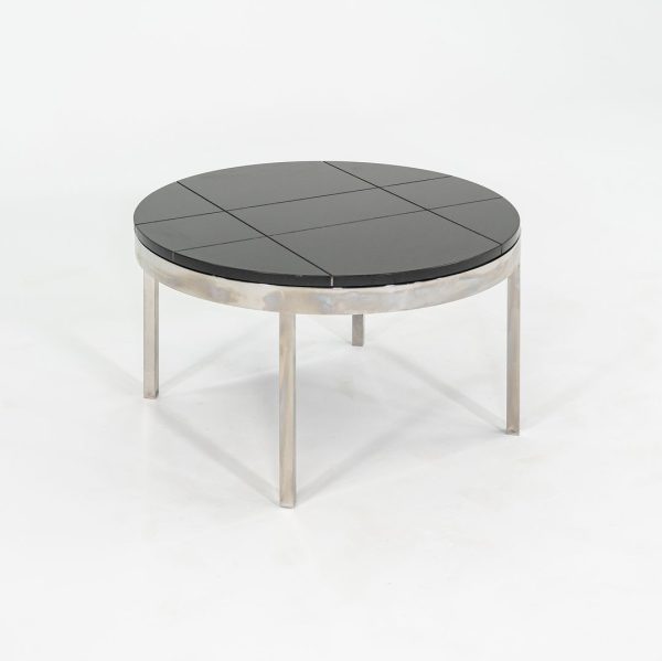 1974 Davis Allen and Gordon Bunshaft of SOM Coffee   End Table in Granite and Steel from Sears Tower 4x Available on Sale