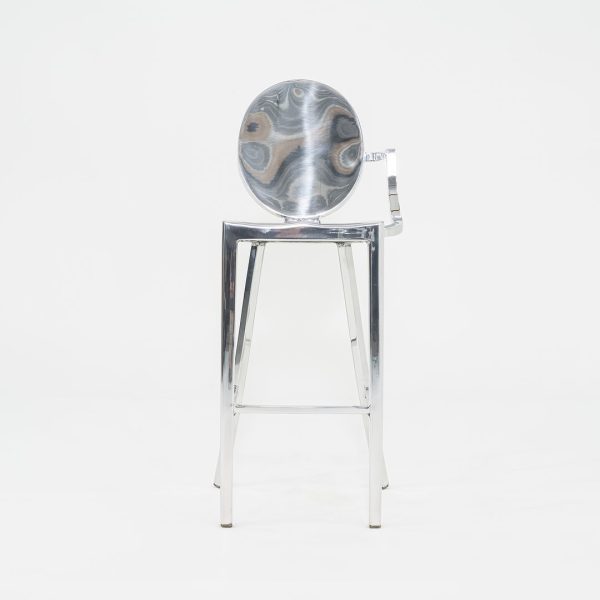 2010 One Armed Polished Kong Bar Stool by Philippe Starck for Emeco Hot on Sale