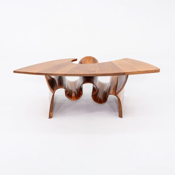 1970s Peter Michael Adams Sculptural Studio Coffee Table in Walnut Sale