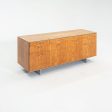 1970s Davis Allen of SOM Custom Oak and Chrome Credenza for General Fireproofing Co. 66 inch Supply