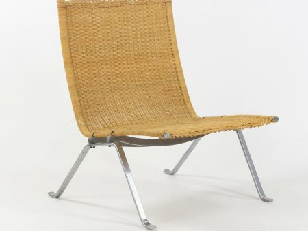 Poul Kjaerholm for E Kold Christensen Denmark PK22 Lounge Chair Original Wicker Sale