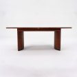 1960s Walnut Dining Table Attributed to Jack Cartwright for Founders with Leaves, 72-112 in on Sale