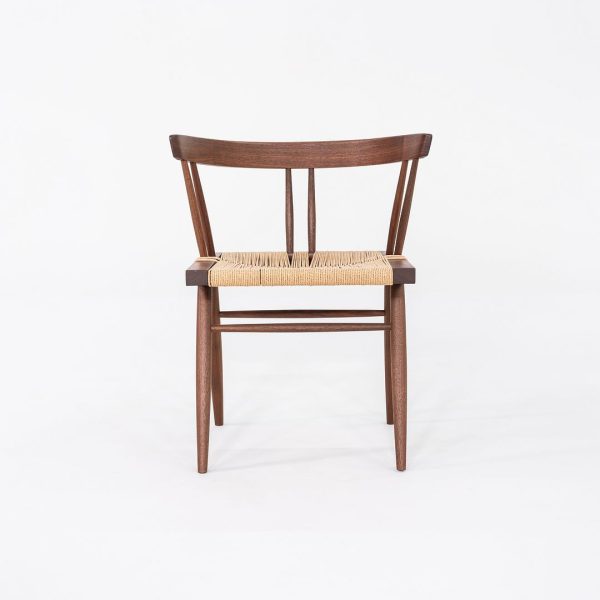 2014 Set of Six Mira Nakashima Grass Seated Dining Chairs in Black Walnut Online