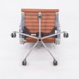 2010s Herman Miller Eames Aluminum Management Desk Chair in Cognac Leather 3x Available on Sale