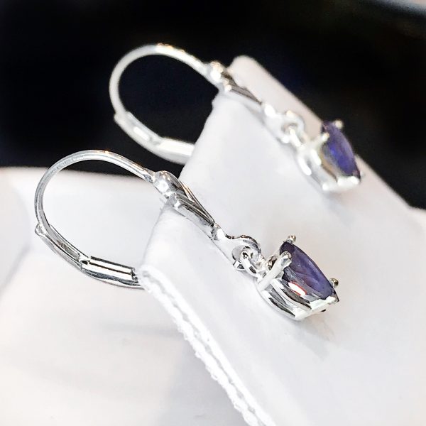 Iolite Sterling Silver Dangle Earrings Sale