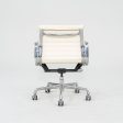 2010s Herman Miller Eames Aluminum Management Desk Chair in Cream Leather Sale