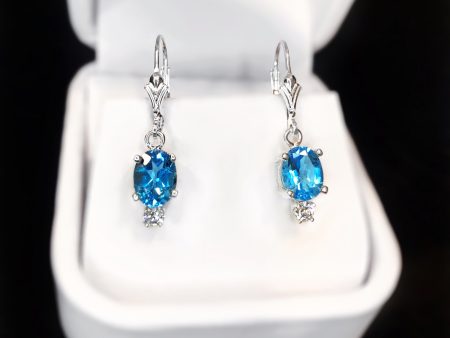 Genuine Swiss Topaz Earrings on Sale