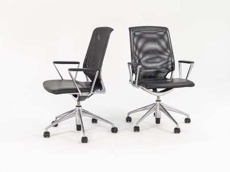 2008 Meda Conference chair by Alberto Meda for Vitra in Mesh with Leather Seats Sets Available For Discount