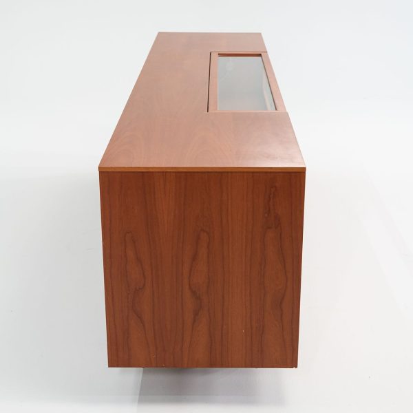 1990s ARCO   Poliform Cabinet in Cherry with Glass Case Hot on Sale