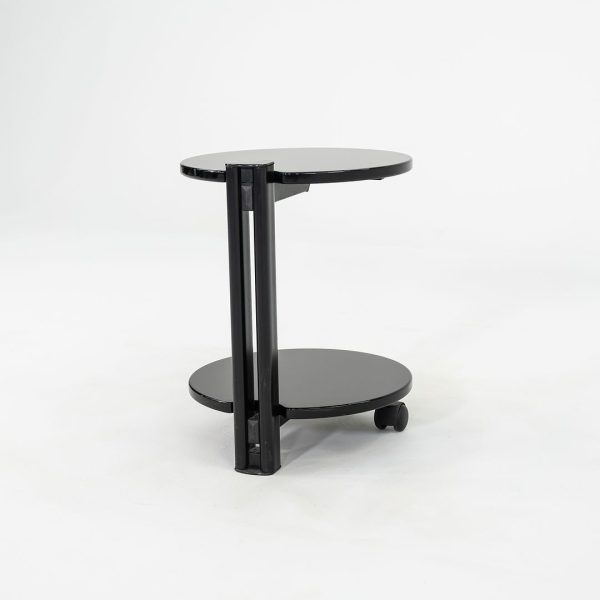 1980s Pace Collection Black Lacquered Occasional End Table on Casters Online