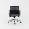 2010s Herman Miller Eames Aluminum Group Management Desk Chair in Black Leather 4x Available Online now