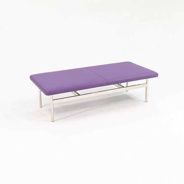 2021 CP.2 Two Seater Bench by Charles Pollock for Bernhardt Design in Purple Vinyl 2x Available Online Hot Sale