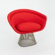 1975 Pair of Warren Platner for Knoll Lounge Chairs with New Red Upholstery For Discount