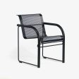 1980 Richard Schultz for Knoll Prototype Flat Matte Black Outdoor Dining Armchair Cheap