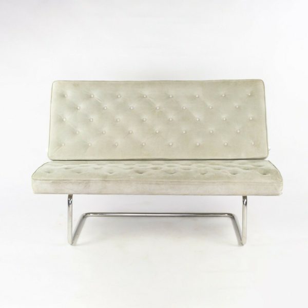 1980s Marcel Breuer for Tecta Gray Suede F40 Settee   Sofa Made in Germany Online Sale