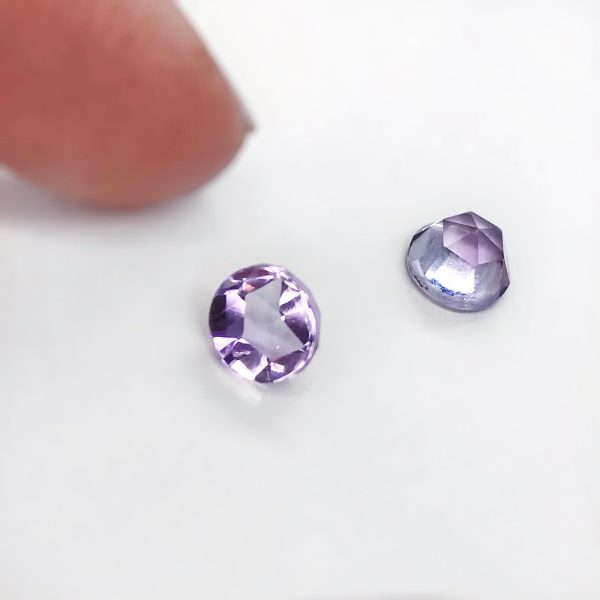 Gemstone Amethyst Rose Cut Pair loose Online