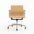 2010s Eames Aluminum Group Management Desk Chair by Ray and Charles Eames for Herman Miller in Tan Leather on Sale