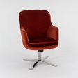 2009 Alpha High Back Bucket Chair by Nicos Zographos for Zographos Designs in Red Velvet 4x Available For Sale