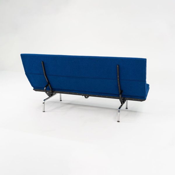 2006 S-473 Compact Sofa by Ray and Charles Eames for Herman Miller with New Blue Upholstery Online Sale