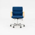 1980s Plaano Chair by Yrjo Kukkapuro for Avarte in Birch with Blue Fabric & Pneumatic Base Supply