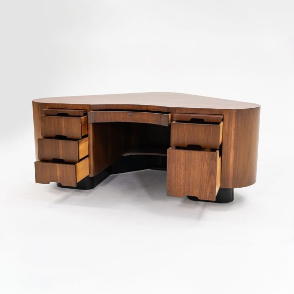 1945 Executive Desk, Model SP1110 by Frank Fletcher for Fletcher California in Walnut Supply