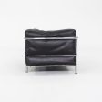 1970s Pair of Le Corbusier Jeanneret Perriand Cassina LC3 Club Lounge Chairs in Black Leather Discount