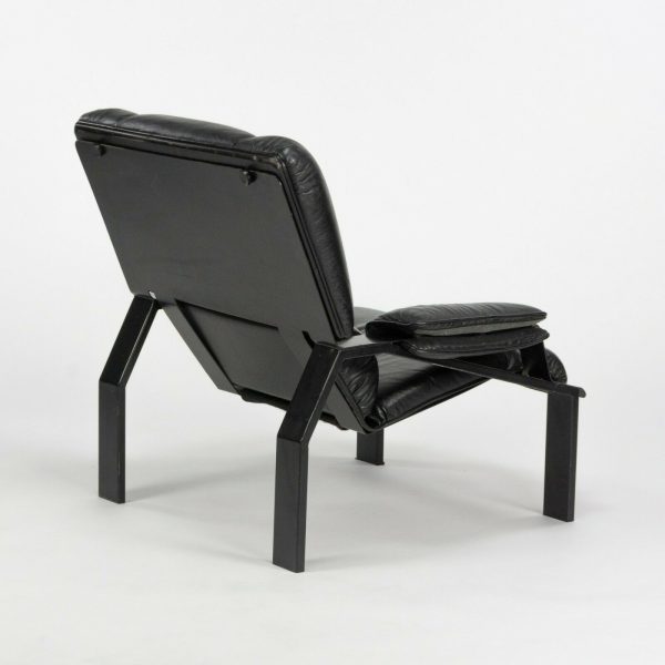 1964 Joe Colombo for Bieffeplast LEM Black Leather Lounge Chair 1x Available Discount