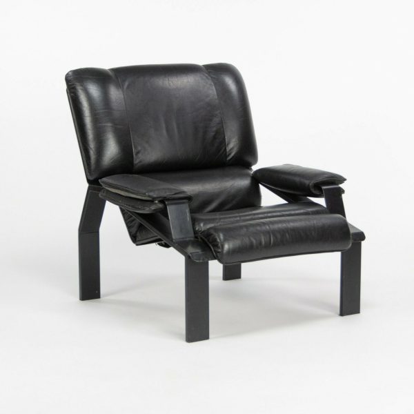 1964 Joe Colombo for Bieffeplast LEM Black Leather Lounge Chair 1x Available Discount