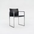 2010s 184 Eve Chair by Piero Lissoni for Cassina in Black Leather and Aluminum 12+ Available Online Hot Sale