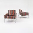 2005 Series 3300 Easy Chair by Arne Jacobsen for Fritz Hansen in Striped Fabric 2x Available Online now