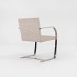 1984 Set of Six Brno Arm Dining Chair, Model 255 by Mies van der Rohe for Knoll in Fabric on Sale