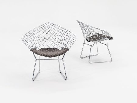 2000s Bertoia Child s Diamond Chair, Model 421LS by Harry Bertoia for Knoll Steel, Padding, Fabric Online