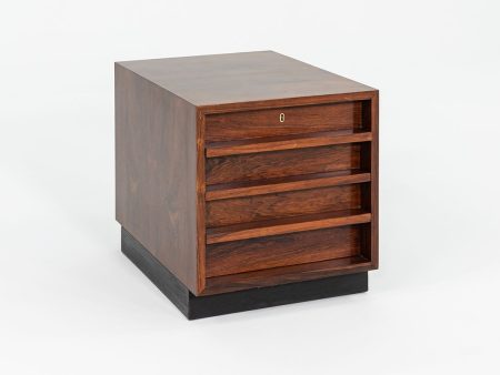 1960s Bodil Kjaer Office Storage Pedestal Cabinet by CI Designs in Rosewood Online Hot Sale