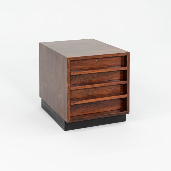 1960s Bodil Kjaer Office Storage Pedestal Cabinet by CI Designs in Rosewood Online Hot Sale