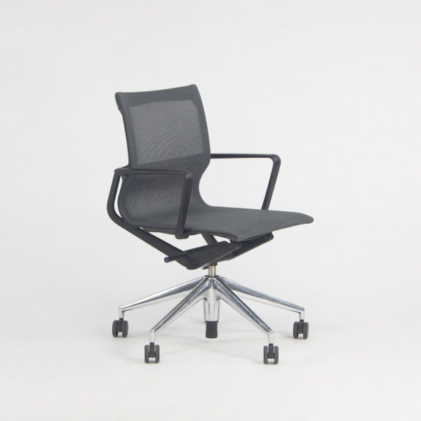 2018 Vitra Physix Rolling Desk Chair by Alberta Meda Gray Mesh Sets Available Discount