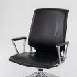 2004 Vitra Meda Desk Chair by Alberto Meda in Black Leather with Fabric Back Sale