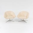 2011 Remy Lounge Chair by Jeffrey Bernett for Bernhardt Design in Steel and Creme Leather 2x Available Online Hot Sale