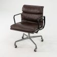 1982 Eames Soft Pad Management Chair, EA418 by Ray and Charles Eames for Herman Miller in Brown Leather 2x Available Supply