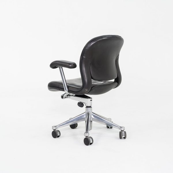 1990s Bill Stumpf for Herman Miller Equa Office   Desk Chair in Leather and Polished Aluminum 11x Available Online Sale