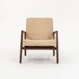 1960s Lewis Butler for Knoll 655 Arm Chair in Walnut with Tan Fabric Online now