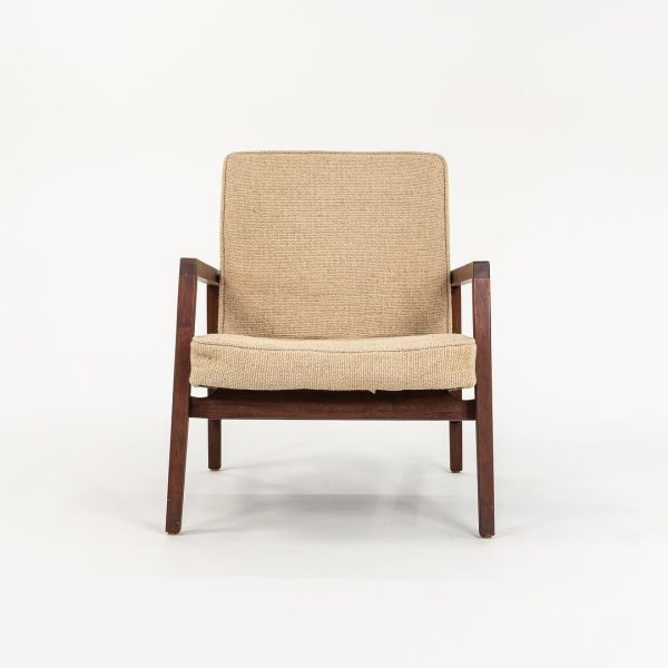 1960s Lewis Butler for Knoll 655 Arm Chair in Walnut with Tan Fabric Online now