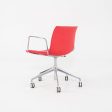 C. 2020 Lievore Altherr Molina for Arper Catifa Desk Chairs with Arms and Pnuematic Base in Red Fabric 4x Available on Sale