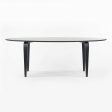 2010s Benjamin Cherner Oval Ebonized Walnut 84 x 38 in Dining Table For Discount