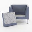 Ettore Sottsass for Knoll Eastside Lounge Chairs Memphis Italy Blue from O Hare Executive Lounge on Sale